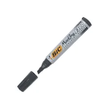 BIC® Marking 2300 Permanente Marker Beitelvormige Punt 37 - 55 mm Zwart (pak 12 stuks) BIC® Marking 2300 Permanente Marker Beitelvormige Punt 37 - 55 mm Zwart (pak 12 stuks)