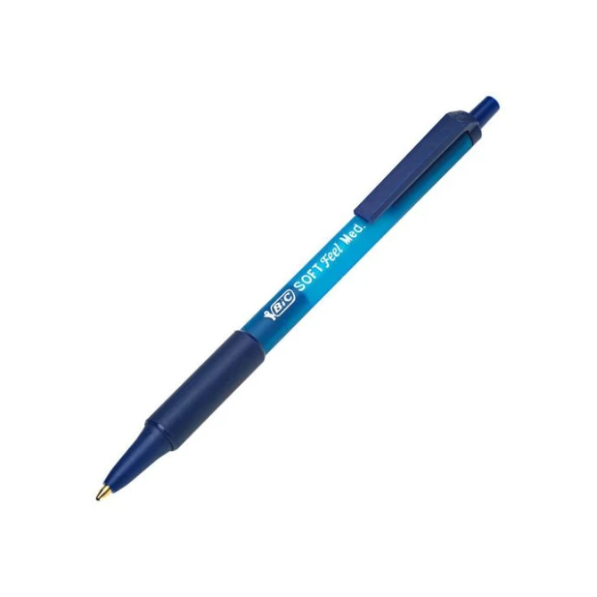 BIC® Soft Feel Clic Balpen Medium Punt 1 mm Blauw (pak 12 stuks) BIC® Soft Feel Clic Balpen Medium Punt 1 mm Blauw (pak 12 stuks)