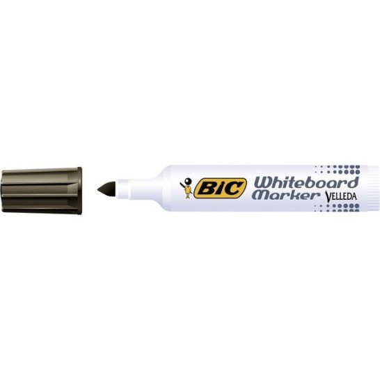 BIC® Velleda 1711 Whiteboardmarker Ronde Punt 19 mm Zwart (doos 12 stuks)
