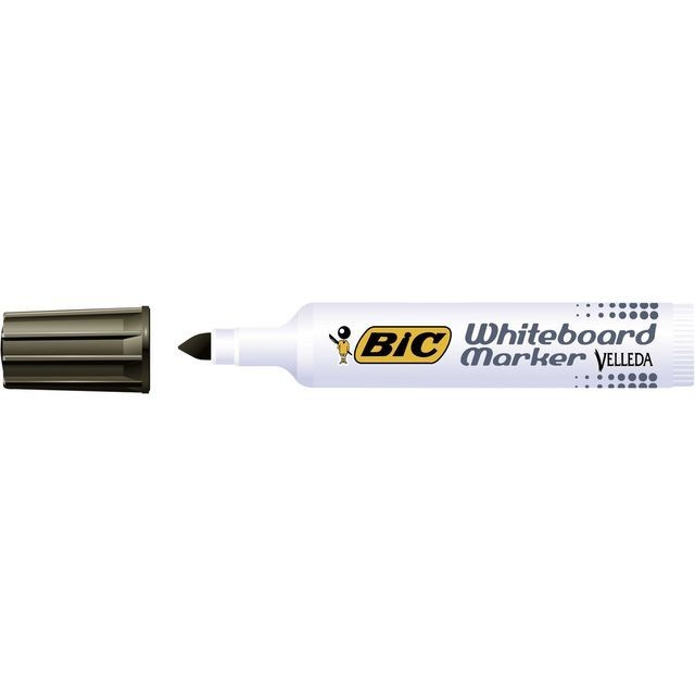 BIC Velleda 1711 Whiteboard marker 1.9mm zwart / 12 stuks