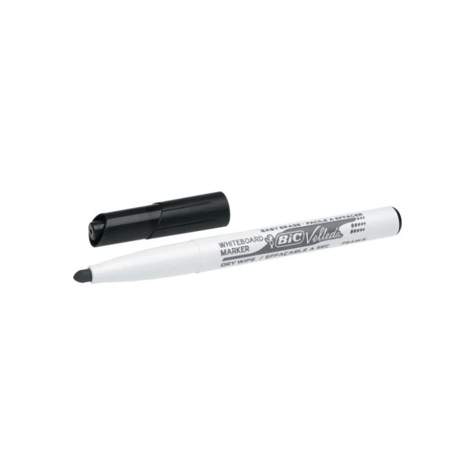 BIC® Velleda 1741 Whiteboardmarker Ronde Punt 14 mm Zwart (pak 12 stuks) BIC® Velleda 1741 Whiteboardmarker Ronde Punt 14 mm Zwart (pak 12 stuks)