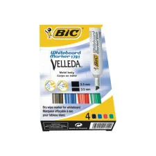 BIC® Velleda 1781 Whiteboardmarker Beitelvormige Punt 3 - 6 mm Assorti (pak 4 stuks) BIC® Velleda 1781 Whiteboardmarker Beitelvormige Punt 3 - 6 mm Assorti (pak 4 stuks)