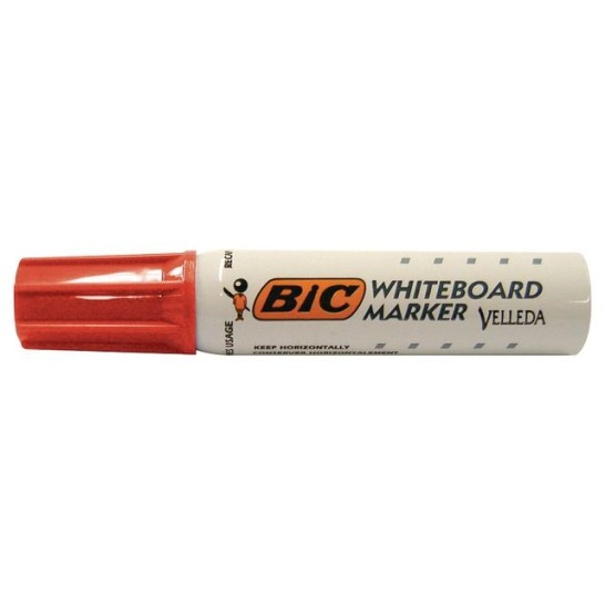 BIC® Velleda 1781 Whiteboardmarker Beitelvormige Punt 3 - 6 mm Rood (pak 12 stuks)
