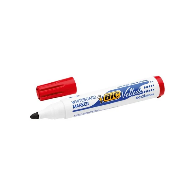 BIC® Velleda Eco 1701 Whiteboardmarker Ronde Punt 15 mm Rood (pak 12 stuks) BIC® Velleda Eco 1701 Whiteboardmarker Ronde Punt 15 mm Rood (pak 12 stuks)