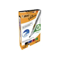 BIC® Velleda Eco 1751 Whiteboardmarker Beitelvormige Punt 3 - 55 mm Assorti (pak 4 stuks) BIC® Velleda Eco 1751 Whiteboardmarker Beitelvormige Punt 3 - 55 mm Assorti (pak 4 stuks)