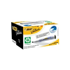 BIC® Velleda Eco 1751 Whiteboardmarker Beitelvormige Punt 3 - 55 mm Zwart (doos 12 stuks) BIC® Velleda Eco 1751 Whiteboardmarker Beitelvormige Punt 3 - 55 mm Zwart (doos 12 stuks)