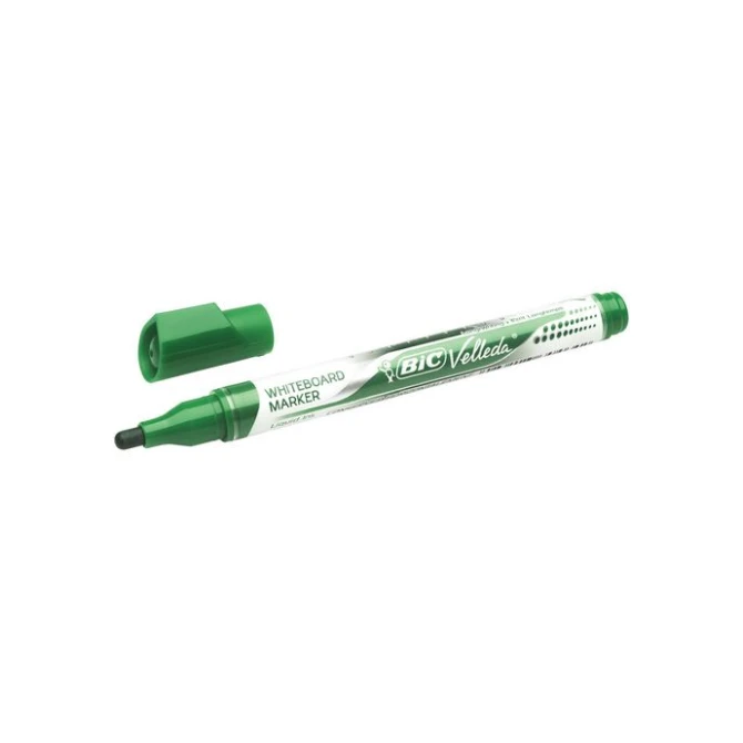 BIC® Velleda Pocket Whiteboardmarker Ronde Punt 14 mm Groen (doos 12 stuks)