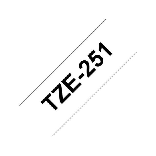 BROTHER TZe-251 Tape 24 mm x 8 m Zwart op Wit