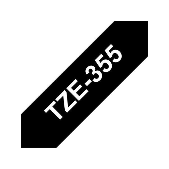 BROTHER TZe-355 Tape 24 mm x 8 m Wit op Zwart