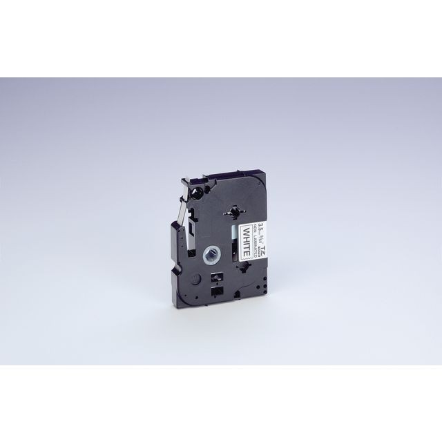 Tape P-Touch TZe-N201 3.5mm zwart op wit