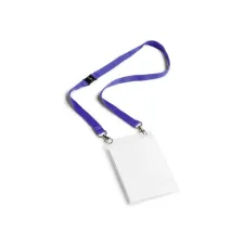 DURABLE 852507 Badge A6 met Textiekoord blauw (10 stuks)