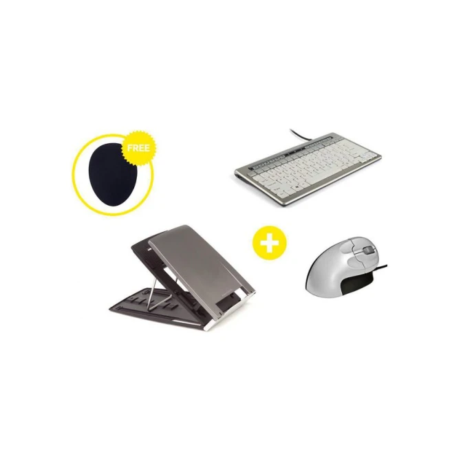 Bakker Elkhuizen Homeworking Essentials Plus US/EUR met gratis mousepad (doos 4 stuks)