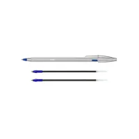 Balpen BIC Cristal Re-New metaal blauw Balpen BIC Cristal Re-New metaal blauw