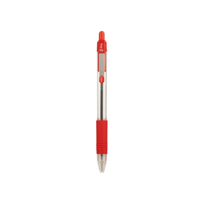 Balpen Zebra Z-Grip 1.0 rood rood/ds12 Balpen Zebra Z-Grip 1.0 rood rood/ds12