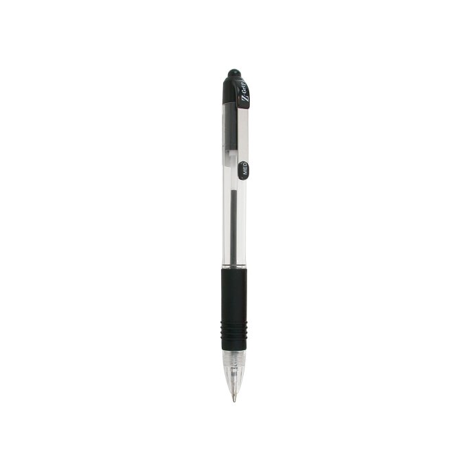 Balpen Zebra Z-Grip 1.0 zwart zwart/ds12 Balpen Zebra Z-Grip 1.0 zwart zwart/ds12
