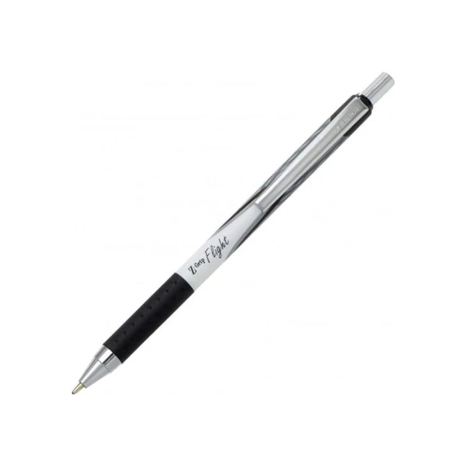 ZEBRA Balpen Z-GripFlight 1.2mm zwart (pak 12 stuks)