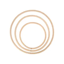 Creotime Bamboe ring diam. 15.3+20.3+25.5cm/pk3 (pak 3 stuks)