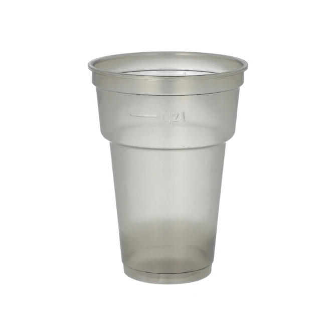 PAPSTAR Beker Papstar reusable 0.2L tr.grijs/p50 PAPSTAR Beker Papstar reusable 0.2L tr.grijs/p50
