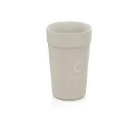 Beker herbruikbaar 400ml beige/ds4x16st