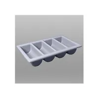 Bestekbak 4-delig 52x325cm grijs