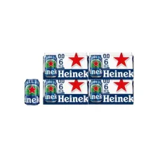 Heineken 0.0% Bier Blik 0.33 L (tray 24 blikken)