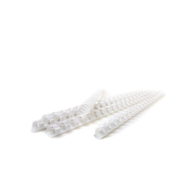 Bindrug 16 mm 21 ringen Wit (pak 100 stuks) Bindrug 16 mm 21 ringen Wit (pak 100 stuks)