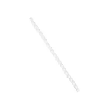 Bindrug 8 mm 21 ringen Wit (pak 100 stuks) Bindrug 8 mm 21 ringen Wit (pak 100 stuks)