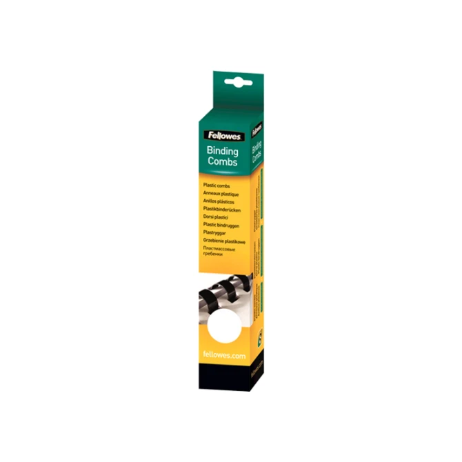 Bindrug Fellowes 10mm 21r wit/pk25