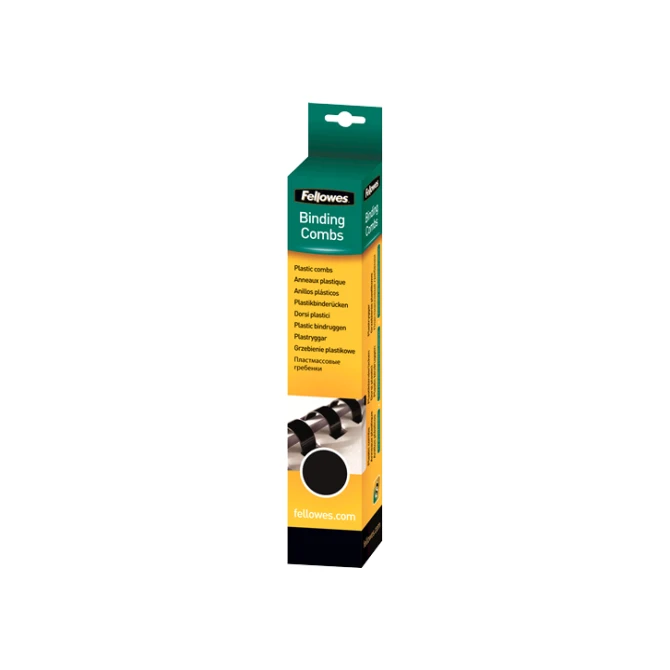 Bindrug FELLOWES 6mm zwart/pk25