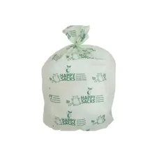 Bio Afvalzak 60 liter 60 x 80 cm 18 micron Wit en groen (doos 24 x 10 stuks) Bio Afvalzak 60 liter 60 x 80 cm 18 micron Wit en groen (doos 24 x 10 stuks)
