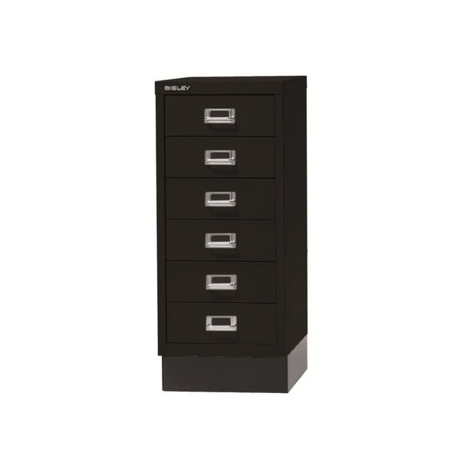 BISLEY A3 Ladekast met 6 Laden met Sokkel 670 x 349 x 432 mm Zwart BISLEY A3 Ladekast met 6 Laden met Sokkel 670 x 349 x 432 mm Zwart