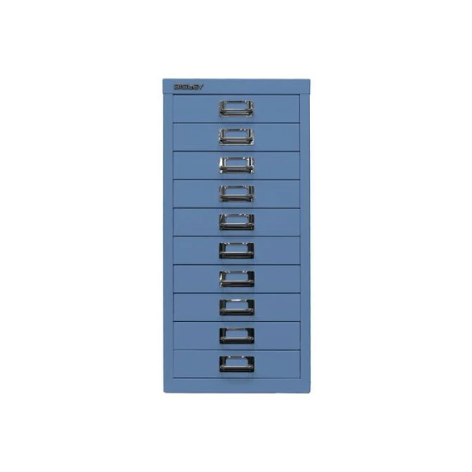 BISLEY A4 Ladekast met 10 Laden 590 x 279 x 380 mm Blauw BISLEY A4 Ladekast met 10 Laden 590 x 279 x 380 mm Blauw