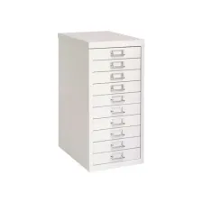 BISLEY A4 Ladekast met 10 Laden 590 x 279 x 380 mm Krijtwit BISLEY A4 Ladekast met 10 Laden 590 x 279 x 380 mm Krijtwit