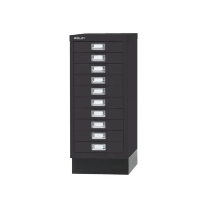 BISLEY A4 Ladekast met 10 Laden met Sokkel 670 x 279 x 380 mm Antraciet BISLEY A4 Ladekast met 10 Laden met Sokkel 670 x 279 x 380 mm Antraciet