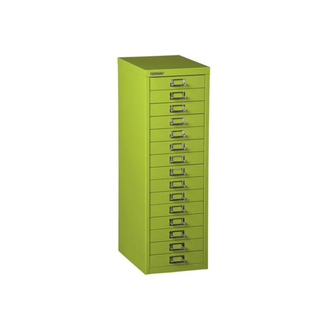 BISLEY A4 Ladekast met 15 Laden 860 x 279 x 380 mm Groen BISLEY A4 Ladekast met 15 Laden 860 x 279 x 380 mm Groen