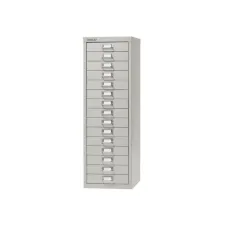 BISLEY A4 Ladekast met 15 Laden 860 x 279 x 380 mm Lichtgrijs
