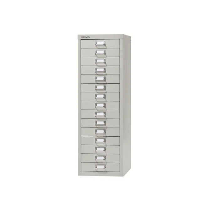 BISLEY A4 Ladekast met 15 Laden 860 x 279 x 380 mm Lichtgrijs BISLEY A4 Ladekast met 15 Laden 860 x 279 x 380 mm Lichtgrijs