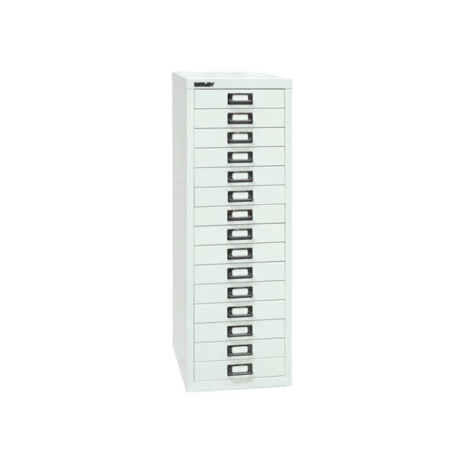 BISLEY A4 Ladekast met 15 Laden 860 x 279 x 380 mm Wit BISLEY A4 Ladekast met 15 Laden 860 x 279 x 380 mm Wit
