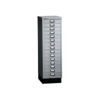 BISLEY A4 Ladekast met 15 Laden met Sokkel 940 x 279 x 380 mm Grijs BISLEY A4 Ladekast met 15 Laden met Sokkel 940 x 279 x 380 mm Grijs