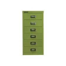 BISLEY A4 Ladekast met 6 Laden 590 x 279 x 380 mm Groen
