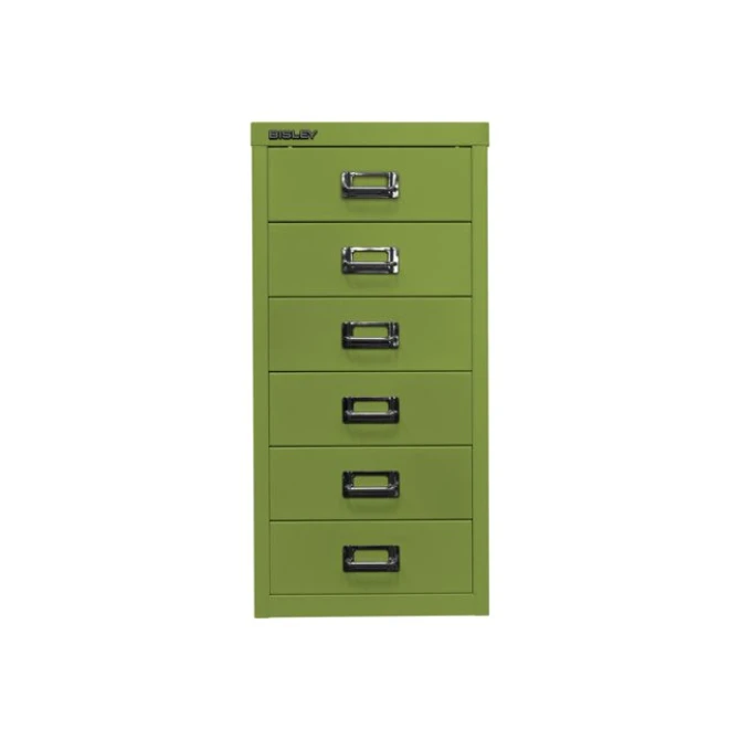 BISLEY A4 Ladekast met 6 Laden 590 x 279 x 380 mm Groen BISLEY A4 Ladekast met 6 Laden 590 x 279 x 380 mm Groen