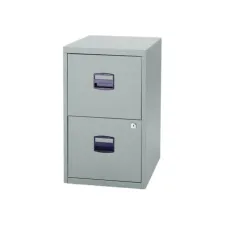 BISLEY Basic Hangmappenkast met 2 Laden 711 x 470 x 622 mm Zilver