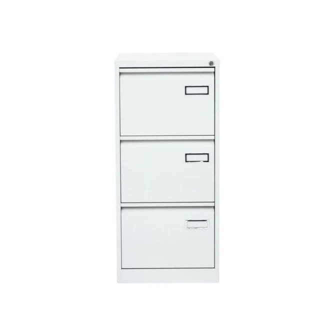 BISLEY Basic Hangmappenkast met 3 Laden Wit BISLEY Basic Hangmappenkast met 3 Laden Wit