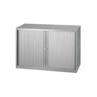 BISLEY Basic Roldeurkast 1 Legbord 70 x 100 x 43 cm Grijs