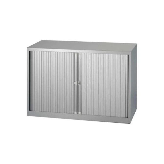 BISLEY Basic Roldeurkast 1 Legbord 70 x 100 x 43 cm Grijs