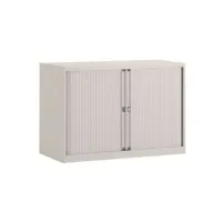 BISLEY Basic Roldeurkast 1 Legbord 70 x 100 x 43 cm Wit