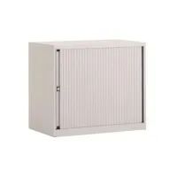 BISLEY Basic Roldeurkast 1 Legbord 70 x 80 x 43 cm Wit