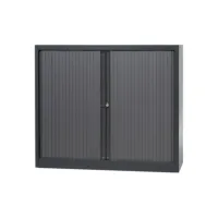 BISLEY Basic Roldeurkast 2 Legborden 103 x 100 x 43 cm Grijs