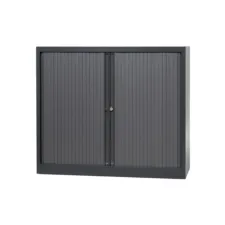 BISLEY Basic Roldeurkast 2 Legborden 103 x 100 x 43 cm Grijs