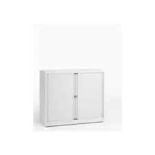 BISLEY Basic Roldeurkast 2 Legborden 103 x 120 x 43 cm Wit